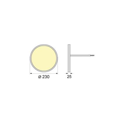 LED-Deckenleuchte SIMEN LED/18W/230V 4000K IP40 Ø 23 cm weiß UGR19