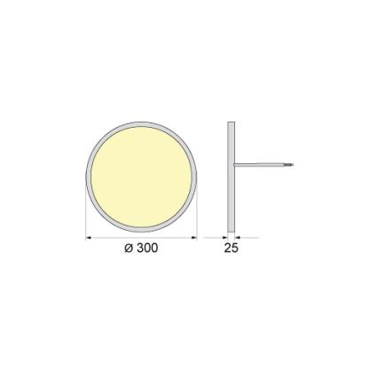 LED-Deckenleuchte SIMEN LED/24W/230V 4000K IP40 Durchmesser 30 cm weiß UGR19