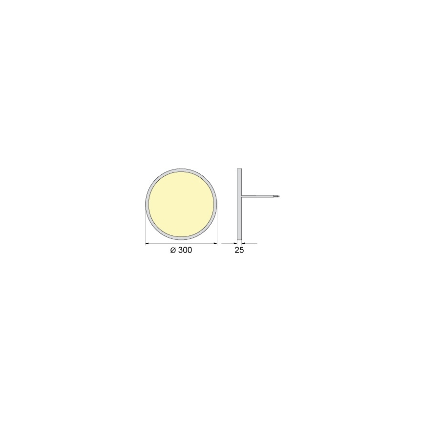 LED-Deckenleuchte SIMEN LED/24W/230V 4000K IP40 Durchmesser 30 cm weiß UGR19
