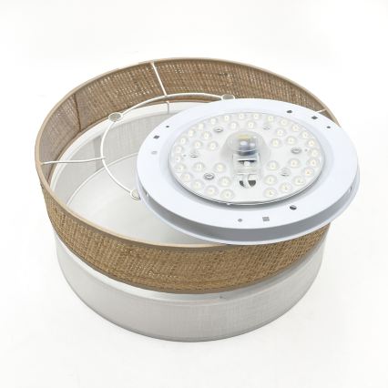 LED-Deckenleuchte SIRJA BOHO LED/20W/230V 4000K Ø 35 cm beige/weiß