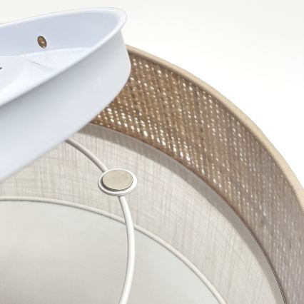 LED-Deckenleuchte SIRJA BOHO LED/20W/230V 4000K Ø 35 cm beige/weiß