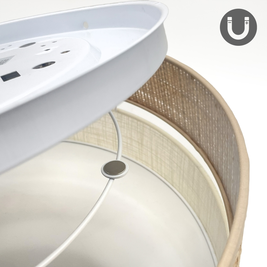 LED-Deckenleuchte SIRJA BOHO LED/36W/230V 4000K Ø 45 cm beige/creme