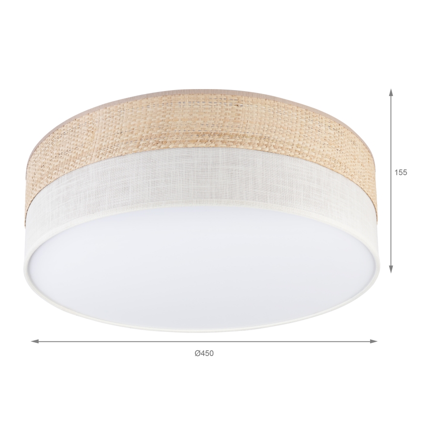 LED-Deckenleuchte SIRJA BOHO LED/36W/230V 4000K Ø 45 cm beige/creme