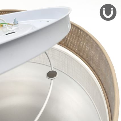 LED-Deckenleuchte SIRJA BOHO LED/36W/230V 4000K Ø 45 cm beige/weiß