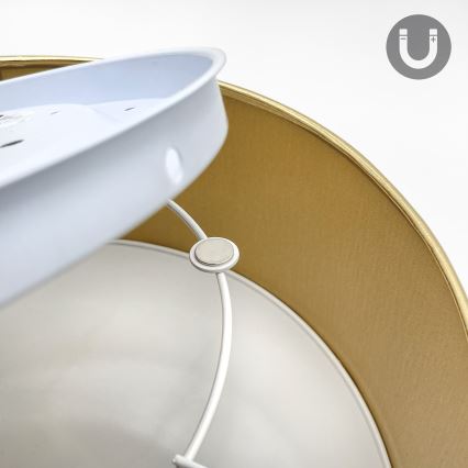 LED Deckenleuchte SIRJA LED/20W/230V 4000K Ø 35 cm braun/gold