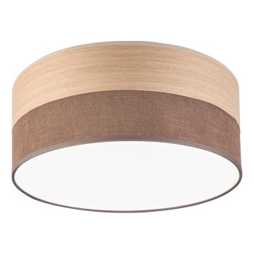 LED-Deckenleuchte SIRJA WOOD LED/20W/230V d 35 cm braun/Eiche