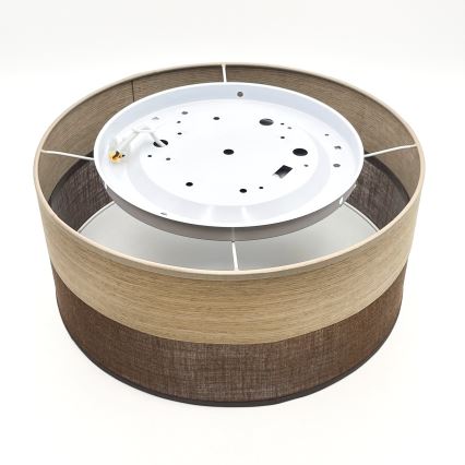 LED-Deckenleuchte SIRJA WOOD LED/20W/230V d 35 cm braun/Eiche