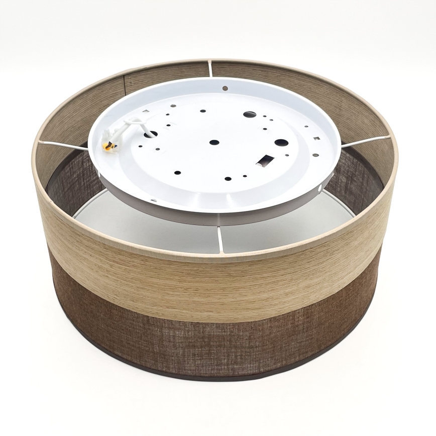 LED-Deckenleuchte SIRJA WOOD LED/20W/230V d 35 cm braun/Eiche
