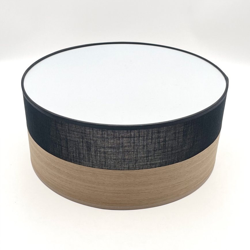LED-Deckenleuchte SIRJA WOOD LED/20W/230V d 35 cm schwarz/Eiche