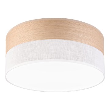 LED-Deckenleuchte SIRJA WOOD LED/20W/230V d 35 cm weiß/Eiche
