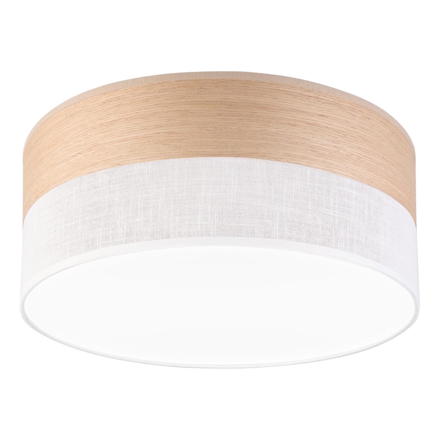 LED-Deckenleuchte SIRJA WOOD LED/20W/230V d 35 cm weiß/Eiche