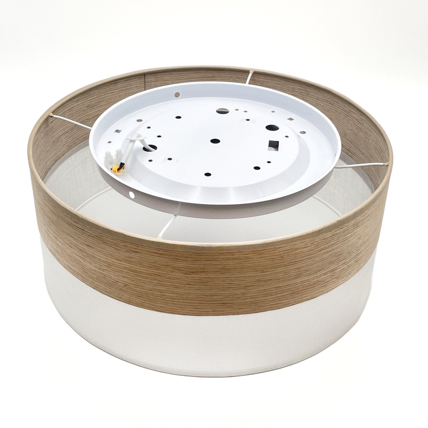 LED-Deckenleuchte SIRJA WOOD LED/20W/230V d 35 cm weiß/Eiche