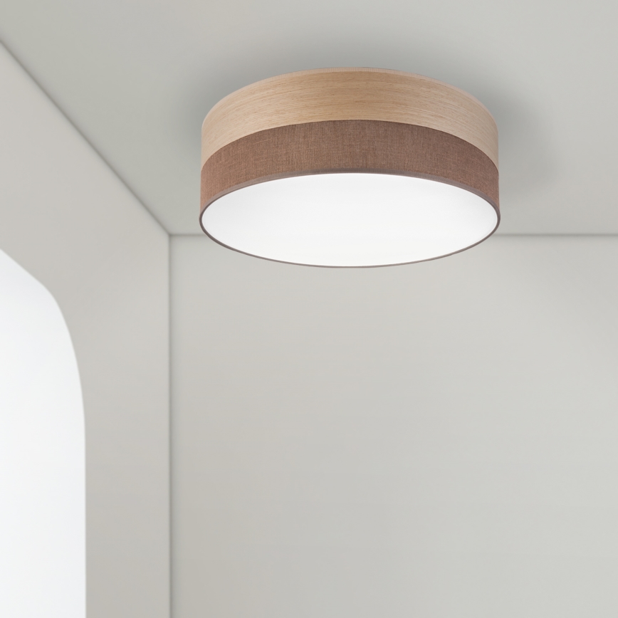 LED-Deckenleuchte SIRJA WOOD LED/36W/230V d 45 cm braun/Eiche