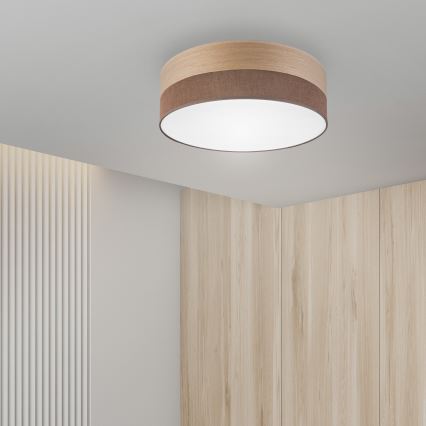 LED-Deckenleuchte SIRJA WOOD LED/36W/230V d 45 cm braun/Eiche