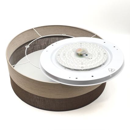 LED-Deckenleuchte SIRJA WOOD LED/36W/230V d 45 cm braun/Eiche