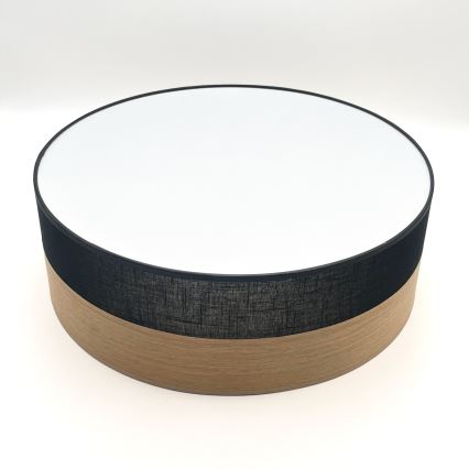 LED-Deckenleuchte SIRJA WOOD LED/36W/230V d 45 cm schwarz/Eiche