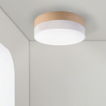 LED-Deckenleuchte SIRJA WOOD LED/36W/230V d 45 cm weiß/Eiche