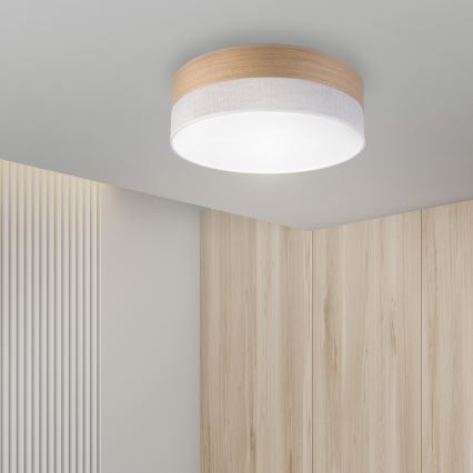 LED-Deckenleuchte SIRJA WOOD LED/36W/230V d 45 cm weiß/Eiche