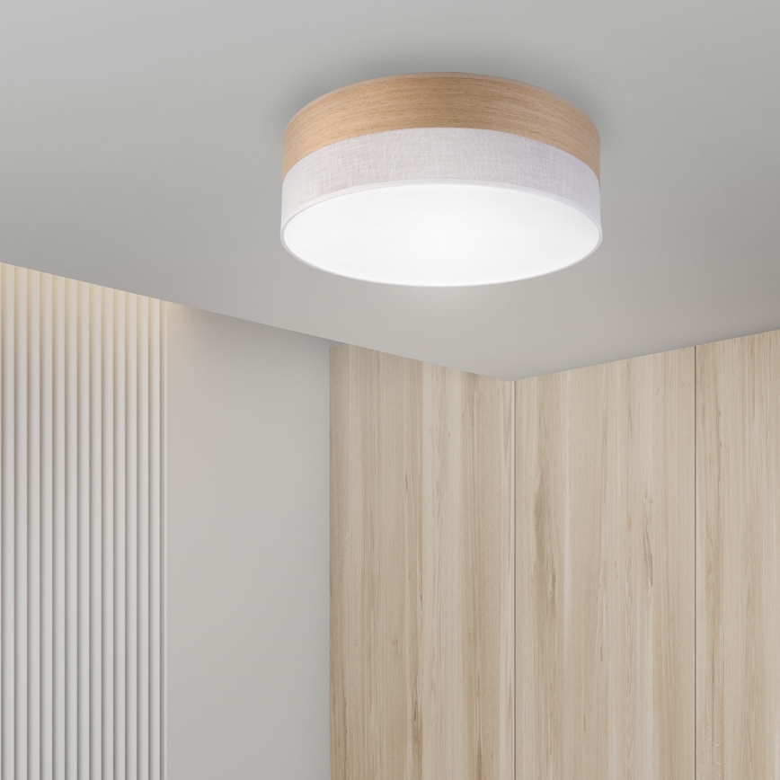 LED-Deckenleuchte SIRJA WOOD LED/36W/230V d 45 cm weiß/Eiche