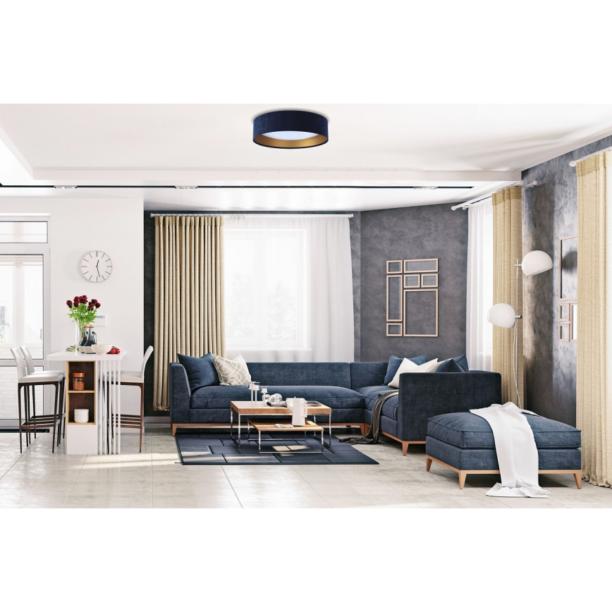 Dimmbare LED-Deckenleuchte SMART GALAXY LED/36W/230V d 55 cm 2700-6500K Wi-Fi Tuya blau/golden +Fernbedienung