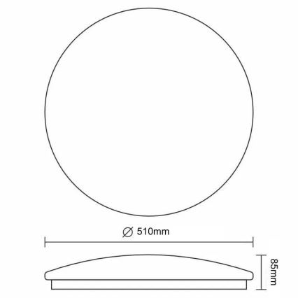 Dimmbare LED-Deckenleuchte STAR LED/48W/230V 3000-6500K + Fernbedienung