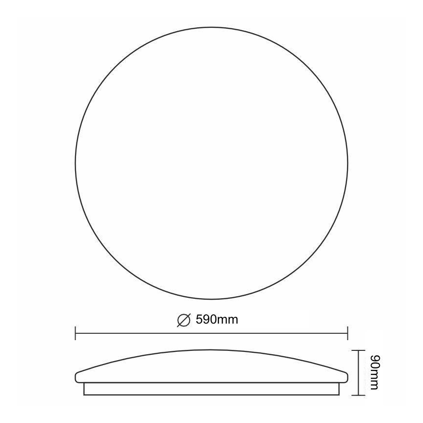 Dimmbare LED-Deckenleuchte STAR LED/60W/230V 3000-6500K + Fernbedienung