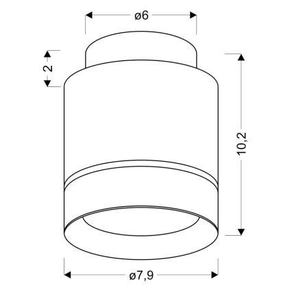 LED Deckenleuchte TUBA LED/12W/230V