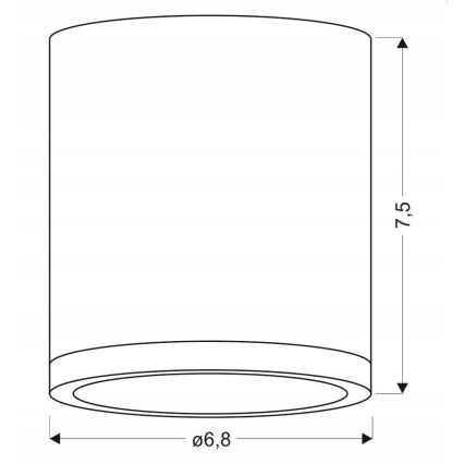 LED Deckenleuchte TUBA LED/5W/230V weiß/beige