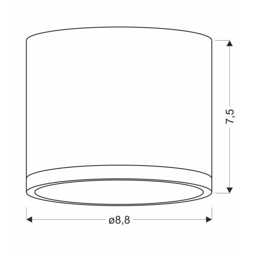 LED Deckenleuchte TUBA LED/9W/230V