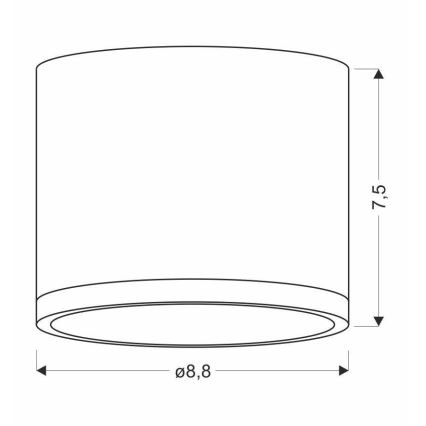 LED Deckenleuchte TUBA LED/9W/230V