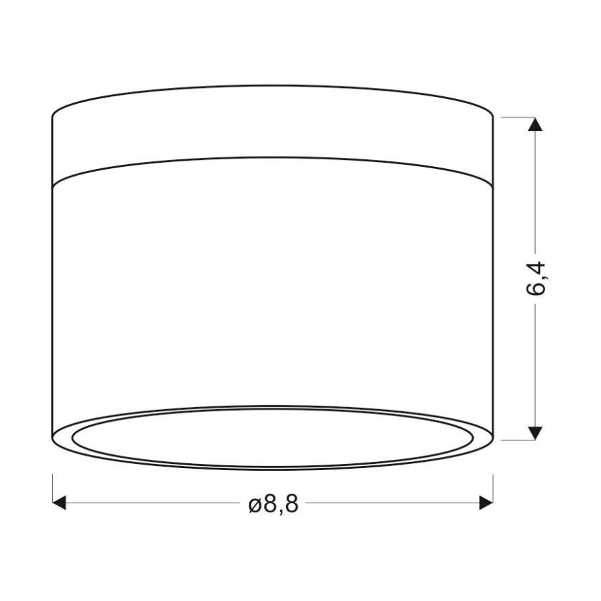 LED Deckenleuchte TUBA LED/9W/230V weiß/beige