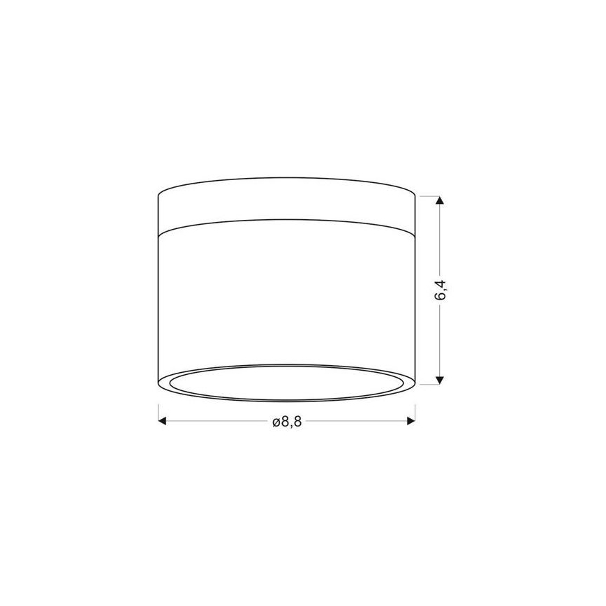 LED Deckenleuchte TUBA LED/9W/230V weiß/schwarz