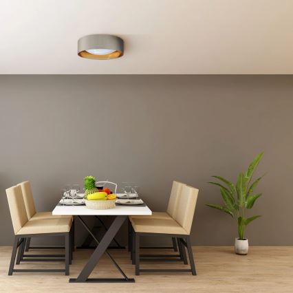 LED-Deckenleuchte TULUZA LED/24W/230V d 40 cm braun