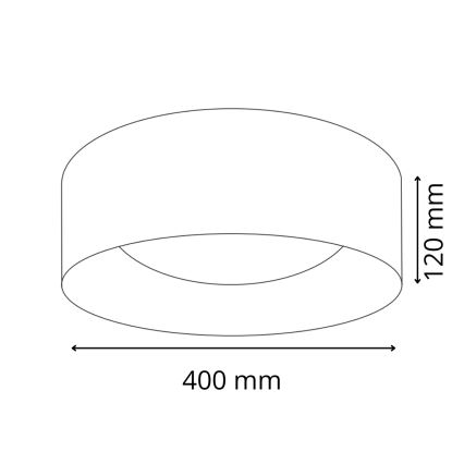 LED-Deckenleuchte TULUZA LED/24W/230V d 40 cm weiß