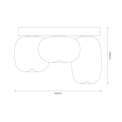 LED-Deckenleuchte VASO LED/12W/230V d 42 cm weiß
