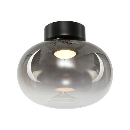 LED-Deckenleuchte VASO LED/4W/230V d 18 cm schwarz/rauchig