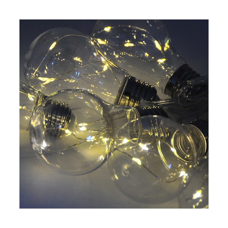 LED-Dekokette SMOLDER 2,1 m 10xLED/2xAA