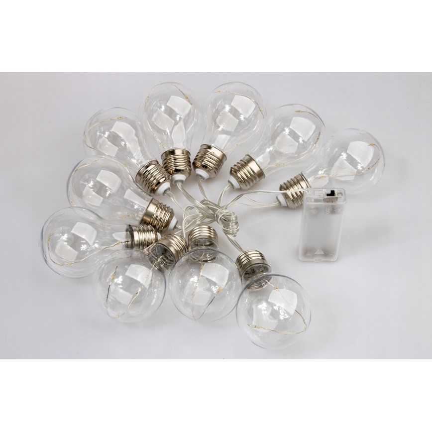 LED-Dekokette SMOLDER 2,1 m 10xLED/2xAA