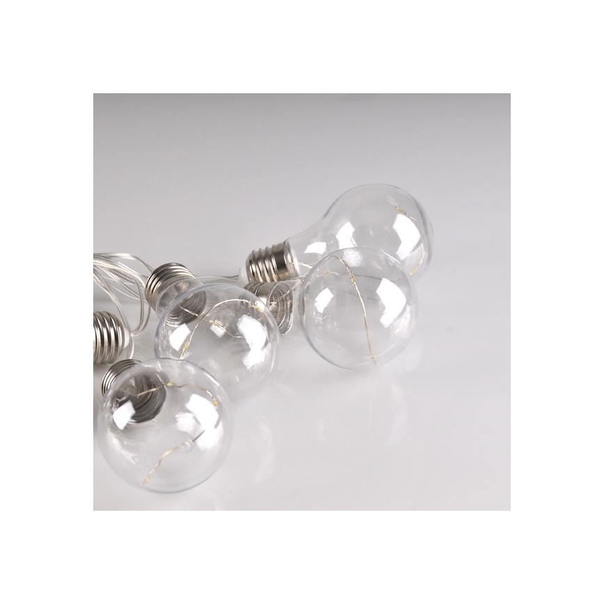 LED-Dekokette SMOLDER 2,1 m 10xLED/2xAA