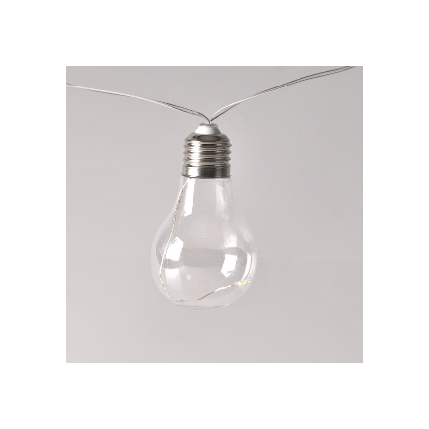 LED-Dekokette SMOLDER 2,1 m 10xLED/2xAA