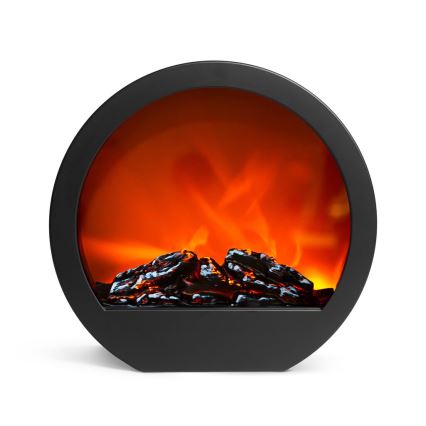 LED Dekoration 7xLED/230V/4xAA Feuerstelle