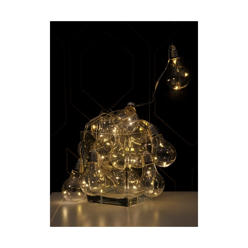 LED Dekorationskette SMOLDER 5,3 m 20xLED/2,7W/230V