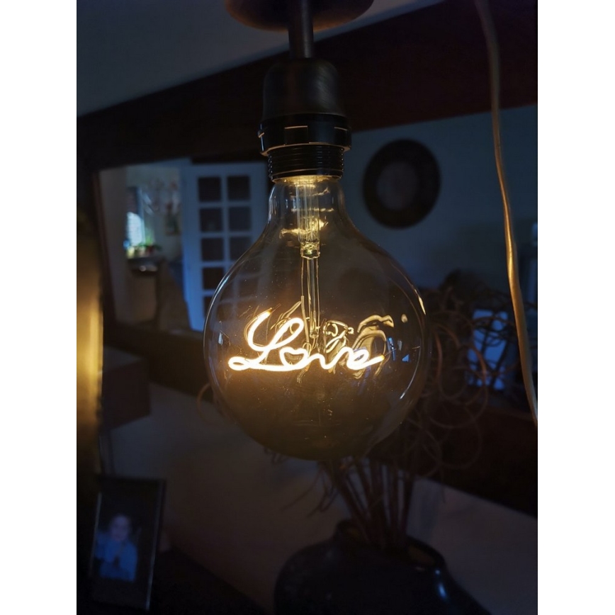 LED Dekorative Glühbirne FILAMENT G125 E27/5W/230V 2200K