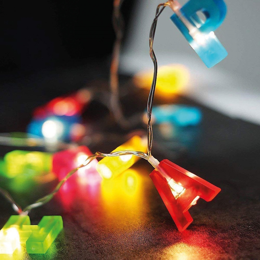 LED Dekorative Kette 13xLED 2,16m multicolor
