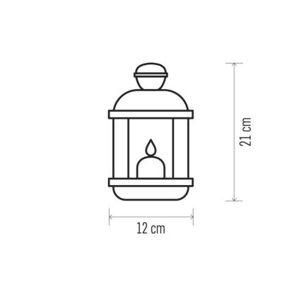 LED Dekorative Laterne VINTAGE 1xLED/1,5W/3xAA