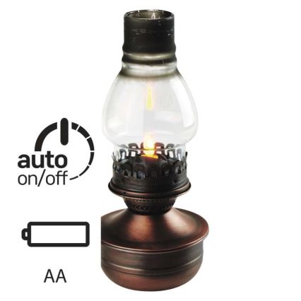 LED Dekorative Petroleumlampe VINTAGE 1xLED/1,5W/3xAA
