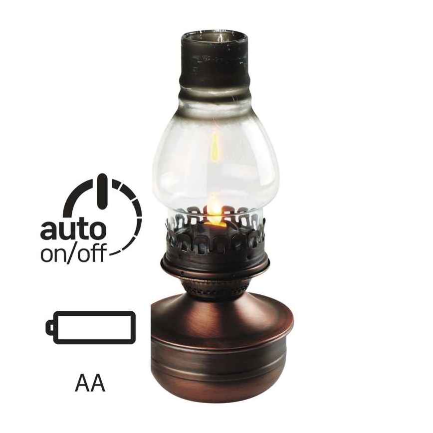 LED Dekorative Petroleumlampe VINTAGE 1xLED/1,5W/3xAA