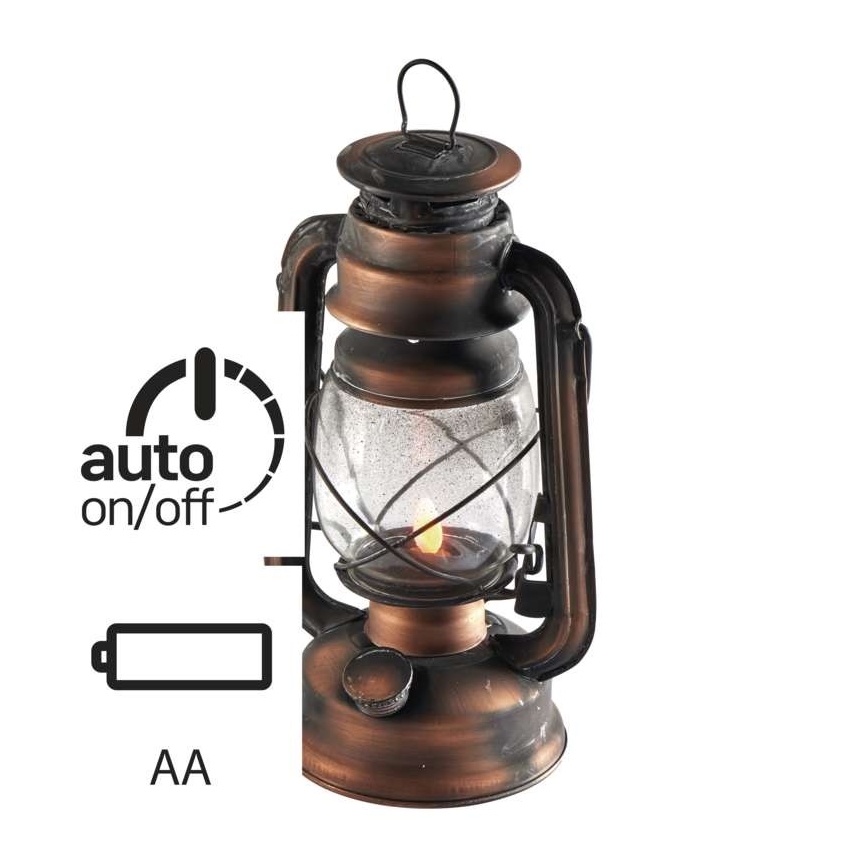 LED Dekorative Petroleumlampe VINTAGE 1xLED/1,5W/3xAA