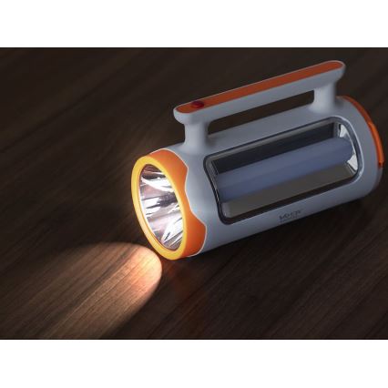 LED Dimmbares wiederaufladbares Taschenlicht 2in1 mit Powerbank-Funktion LED/5W/230V 3500 mAh