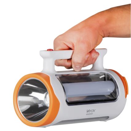 LED Dimmbares wiederaufladbares Taschenlicht 2in1 mit Powerbank-Funktion LED/5W/230V 3500 mAh